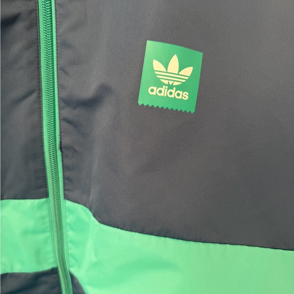 adidas Navy and Teal Striped Track Jacket - Picture 5 of 12